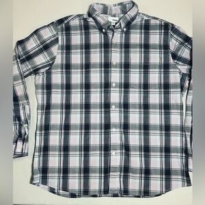 Sonoma Men’s Long Sleeve Perfect Length Button-Down Shirt, Size XL